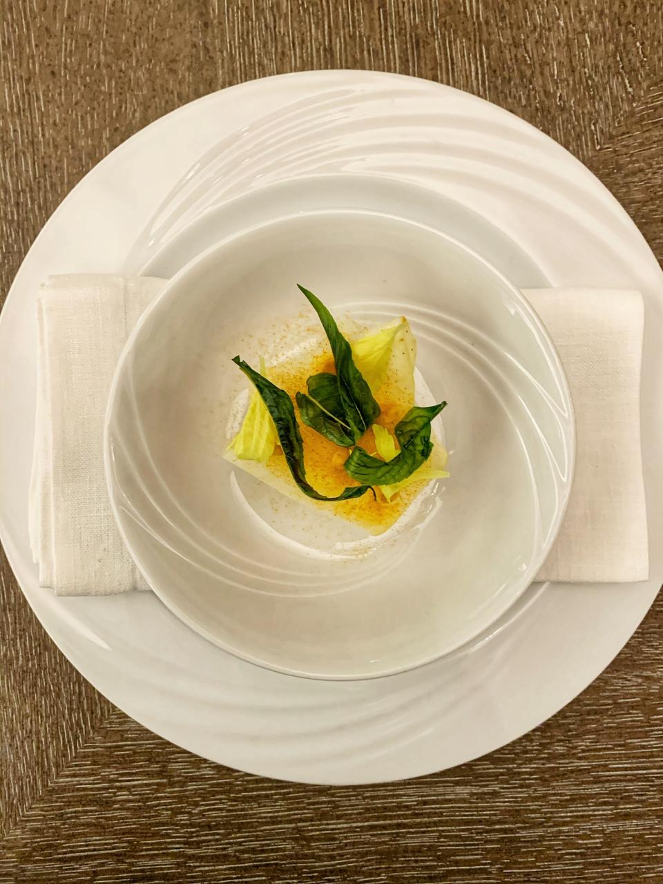 Dessert signature du restaurant Aroc